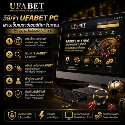 วิธีเข้า UFABET PC ผ่านเว็บเบราว์เซอร์